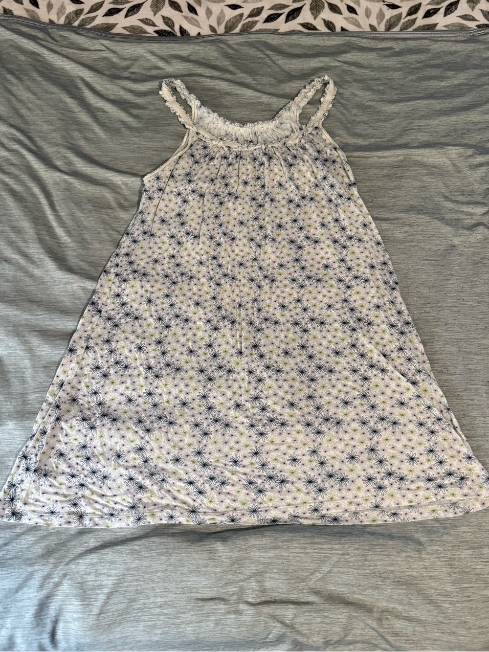 Apt. 9 White Sundress with Blue Star Floral Print
